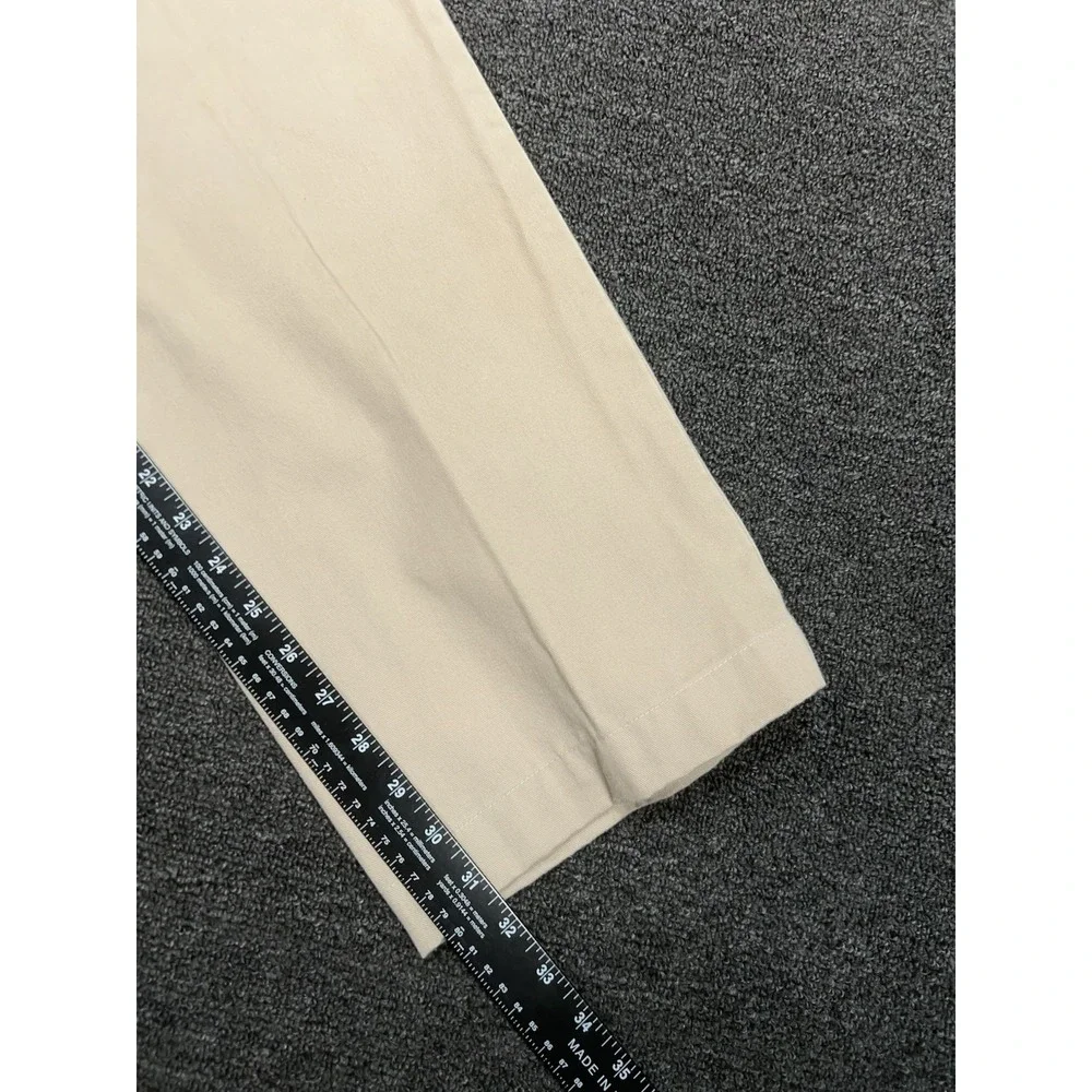VTG Polo Ralph Lauren Andrew Pants Men's 40x34 (Fits 38x32) Beige Double Pleated